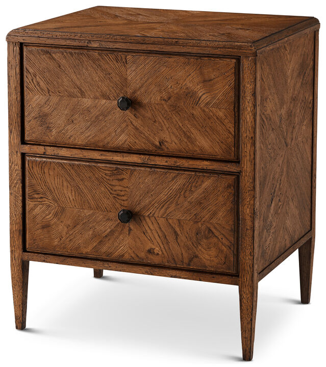 Nova Two Drawers Nightstand in Dusk